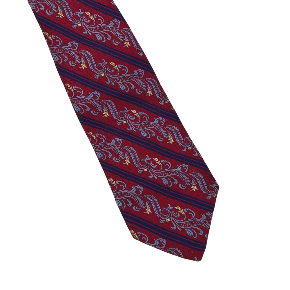 Robert Talbott Best of Class Nordstrom Silk Tie Burgundy Navy Paisley Necktie